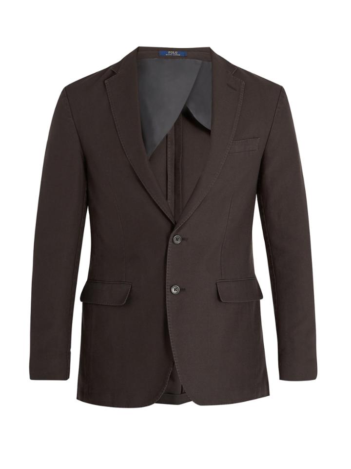 Polo Ralph Lauren Single-breasted Cotton-piqu Blazer