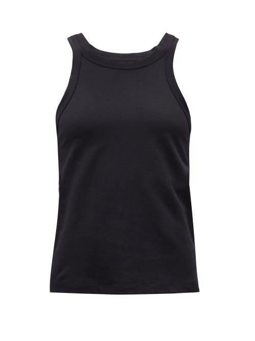 Matchesfashion.com The Row - Frankie Cotton-jersey Tank Top - Womens - Black