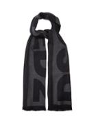 Matchesfashion.com Dsquared2 - Logo-jacquard Wool Scarf - Mens - Black Grey