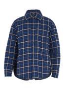 Balenciaga Checked Point-collar Padded Cotton Coat