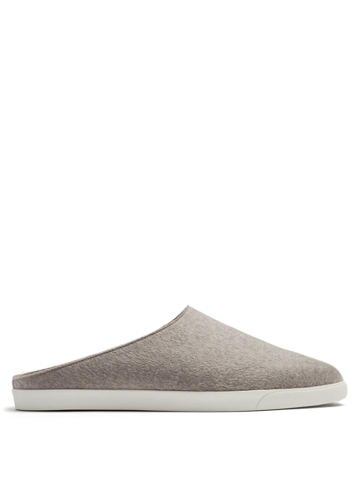 The Row Eric Cashmere Slipper Shoes