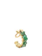 Matchesfashion.com Ana Khouri - Mirian Emerald & 18kt Gold Ear Cuff - Womens - Green