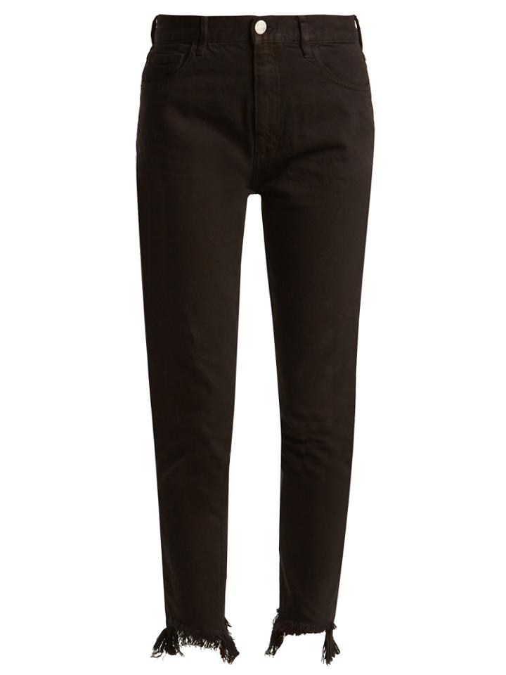 M.i.h Jeans Mimi Raw-hem High-rise Straight-leg Jeans
