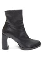 Matchesfashion.com Ann Demeulemeester - Curved-heel Leather Ankle Boots - Womens - Black