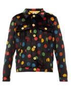 Matchesfashion.com M Missoni - Polka-dot Upcycled-velvet Shirt Jacket - Womens - Black Multi