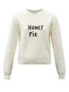 Matchesfashion.com Bella Freud - Honey Pie Cotton-blend Sweater - Womens - Ivory