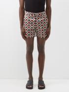 Smr Days - Pines Block-print Twill Shorts - Mens - Multi