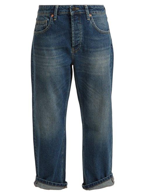 Matchesfashion.com Raey - Dad Baggy Boyfriend Jeans - Womens - Dark Blue