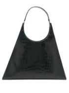 Matchesfashion.com Staud - Large Rey Crocodile Effect Leather Bag - Womens - Dark Green