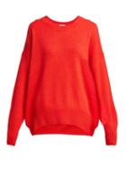 Matchesfashion.com Allude - Crew Neck Cashmere Sweater - Womens - Red