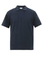Matchesfashion.com Sunspel - Riviera Cotton Terry Polo Shirt - Mens - Navy
