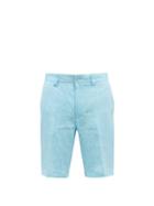 120 Lino 120% Lino - Straight-leg Linen Shorts - Mens - Light Blue