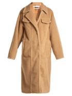 Matchesfashion.com Off-white - Faux Shearling Coat - Womens - Camel