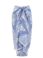 Matchesfashion.com Etro - Paisley-print Crepe Sarong - Womens - Blue Print
