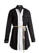 Blouse Sivian Contrast-panel Shirtdress