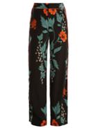 Johanna Ortiz Floral-print High-rise Silk Trousers