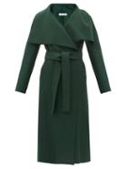 Matchesfashion.com Harris Wharf London - Volcano Pressed-wool Coat - Womens - Dark Green