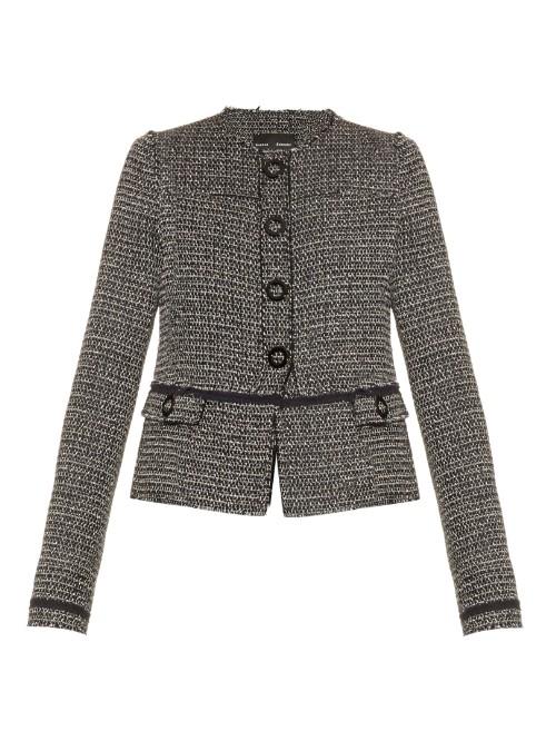 Proenza Schouler Collarless Tweed Jacket