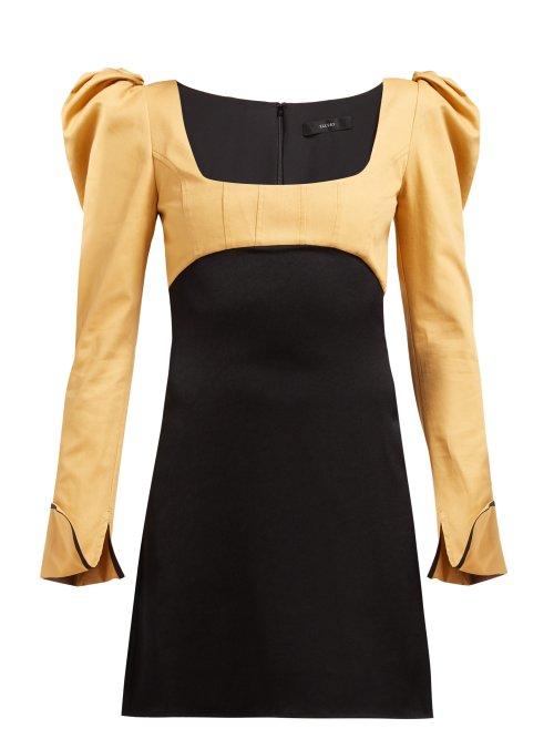 Matchesfashion.com Ellery - Heritage Puff Sleeve Dress - Womens - Black Multi