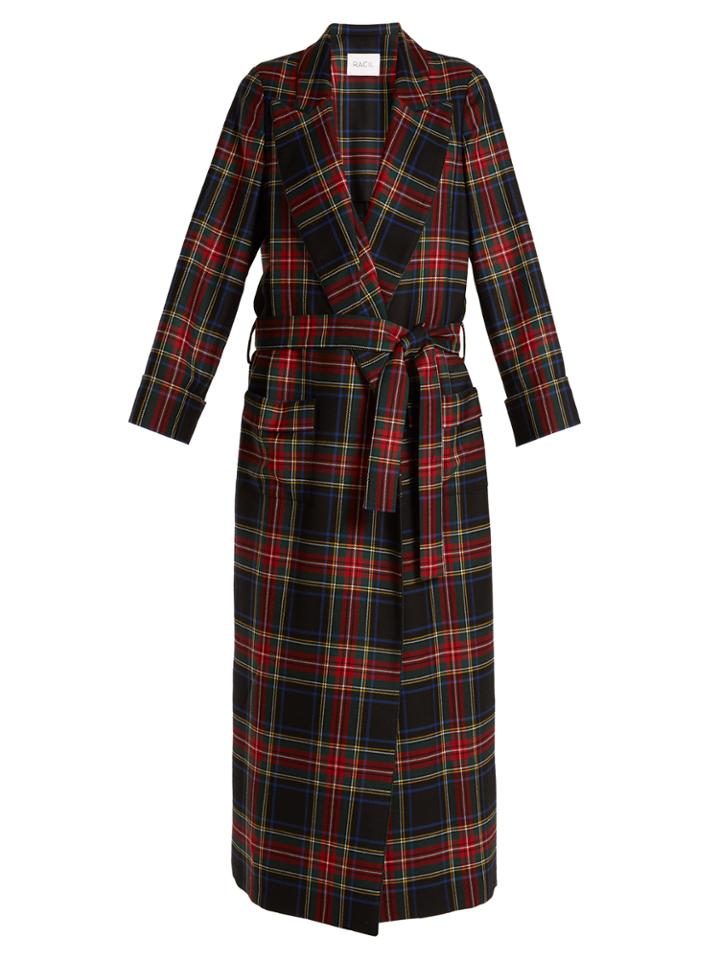 Racil Windsor Tartan-checked Wool Coat