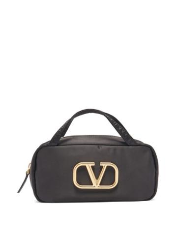 Matchesfashion.com Valentino Garavani - V-logo Makeup Bag - Womens - Black