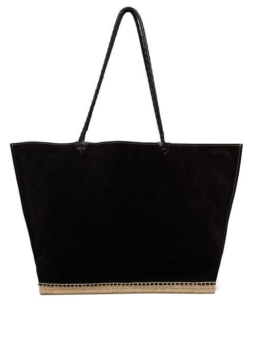 Matchesfashion.com Altuzarra - Espadrille Suede Tote Bag - Womens - Black