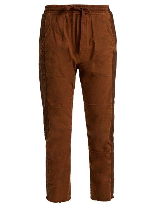 Matchesfashion.com Haider Ackermann - Hals Contrast Panel Cotton Track Pants - Womens - Brown
