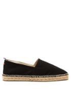 Matchesfashion.com Castaer - Pablo Cotton Canvas And Jute Espadrilles - Mens - Black