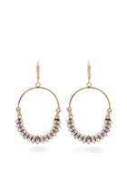 Matchesfashion.com Isabel Marant - Tropical Beaded Hoop Drop Earrings - Womens - White
