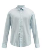 Matchesfashion.com Sunflower - Dan Striped Crepe Shirt - Mens - Blue