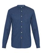 Oliver Spencer Granddad-collar Stretch-cotton Shirt