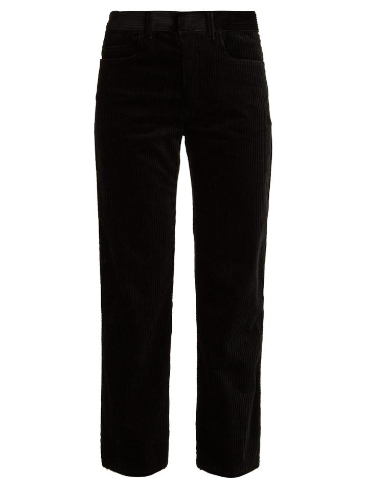 Haider Ackermann Straight-leg Stretch Cotton-corduroy Trousers