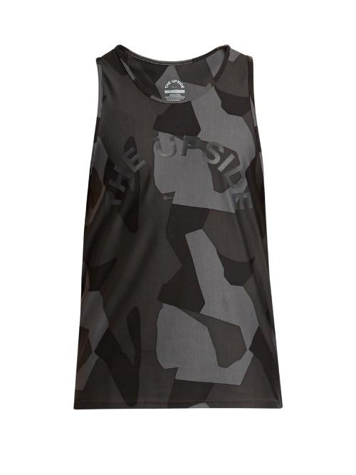 The Upside Geo Camouflage-print Performance Tank Top