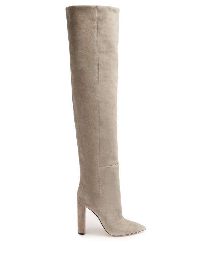 Saint Laurent Tanger Over-the-knee Suede Boots