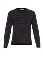 Brunello Cucinelli Striped Wool And Cashmere-blend Sweater
