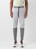 On - Ripstop And Jersey Track Pants - Mens - Grey