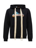Matchesfashion.com Loewe Paula's Ibiza - Logo-print Cotton Hooded Sweatshirt - Mens - Black
