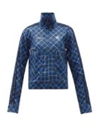 Matchesfashion.com Adidas X Wales Bonner - Tartan-print Twill Track Top - Womens - Blue Print