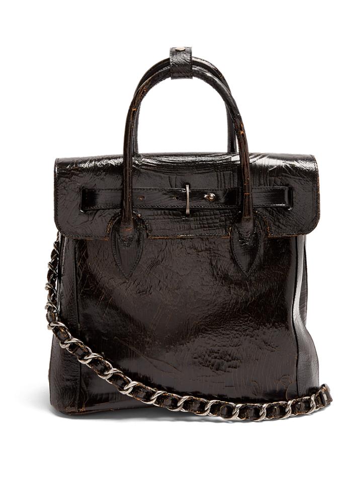 Marc Marmel Harman Mini Cracked-leather Tote