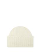 Saint Laurent - Logo-patch Cashmere Beanie Hat - Womens - Cream