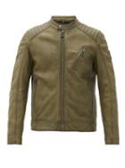 Matchesfashion.com Belstaff - V Racer 2.0 Leather Jacket - Mens - Dark Green