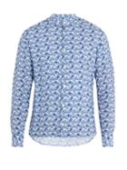 Matchesfashion.com Altea - Feather Print Linen Shirt - Mens - White Multi