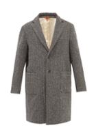 Barena Venezia - Baron Single-breasted Wool-blend Herringbone Coat - Mens - Grey