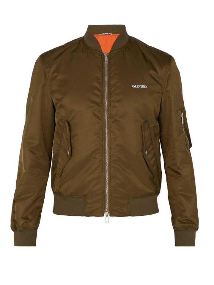 Valentino Logo-print Bomber Jacket
