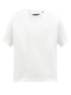Isabel Marant - Zelitos Shoulder-fold Cotton-jersey T-shirt - Womens - White