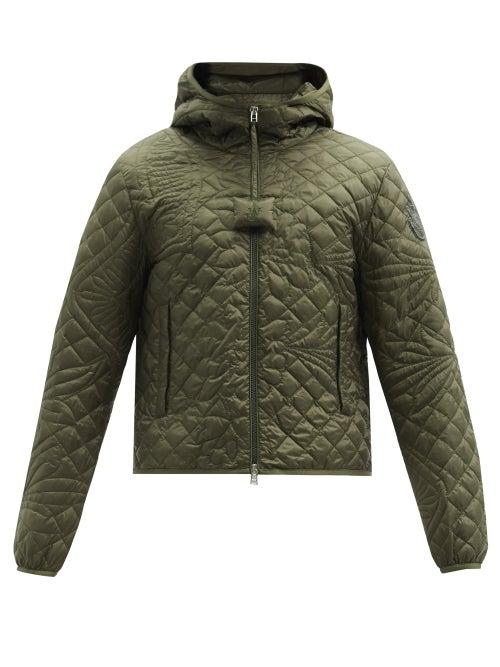 Matchesfashion.com 1 Moncler Jw Anderson - Whitby Floral-quilted Down Shell Jacket - Mens - Green