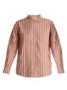The Great The Campus Striped Cotton Shirt