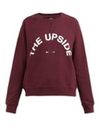 Matchesfashion.com The Upside - Sidi Logo Print Cotton Blend Sweatshirt - Womens - Burgundy