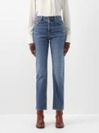Chlo - Semeru High-rise Straight-leg Jeans - Womens - Denim