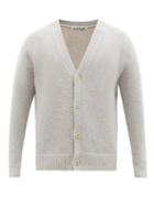 Acne Studios - V-neck Wool-blend Cardigan - Mens - Grey